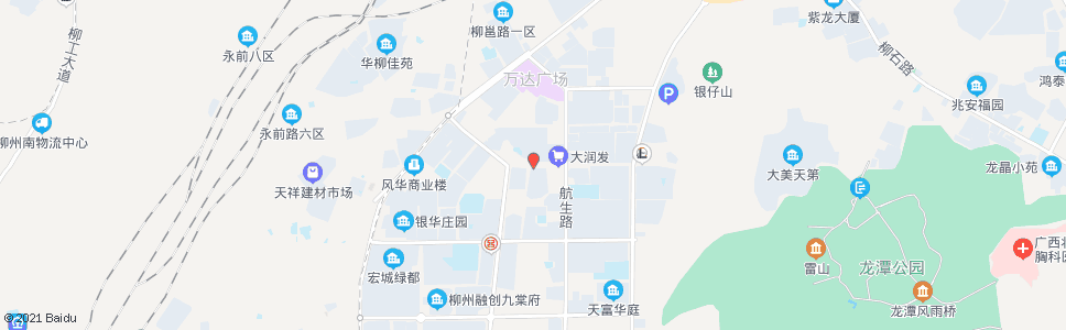 柳州航一路西_公交站地图_柳州公交_妙搜公交查询2024