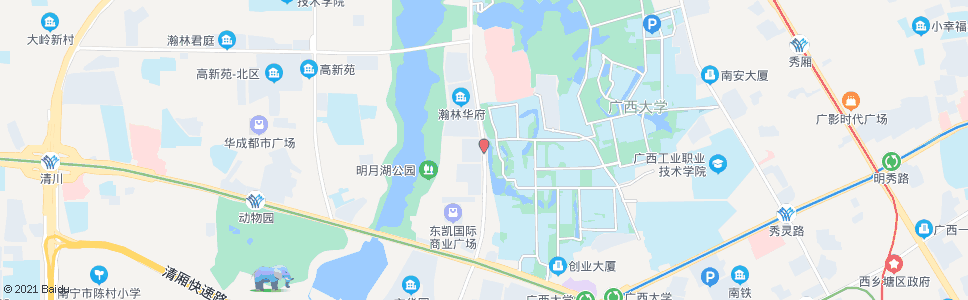 南宁西大西门_公交站地图_南宁公交_妙搜公交查询2024