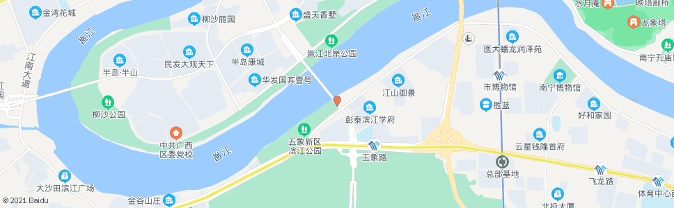 南宁五象大桥北_公交站地图_南宁公交_妙搜公交查询2024
