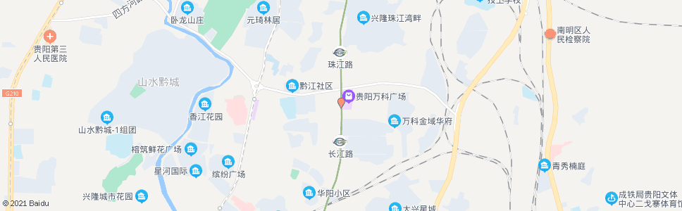贵阳珠江路(南)_公交站地图_贵阳公交_妙搜公交查询2024