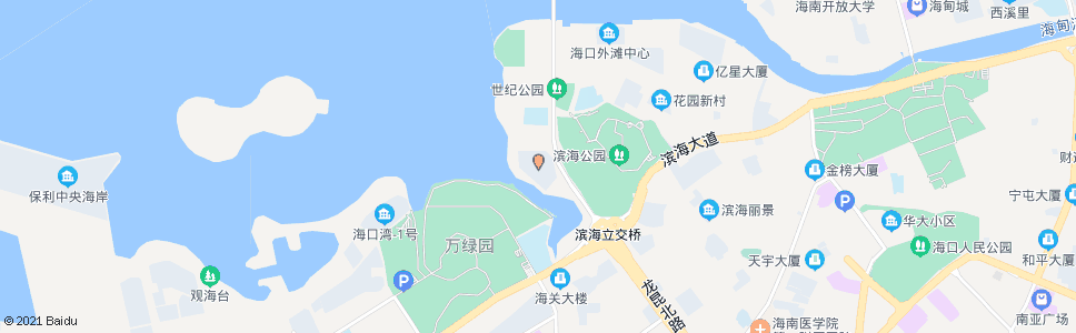 海口世纪公园(复兴城)_公交站地图_海口公交_妙搜公交查询2024