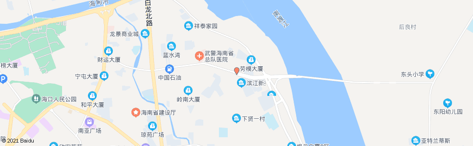 海口流水坡_公交站地图_海口公交_妙搜公交查询2024