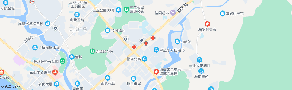 三亚市总工会_公交站地图_三亚公交_妙搜公交查询2024
