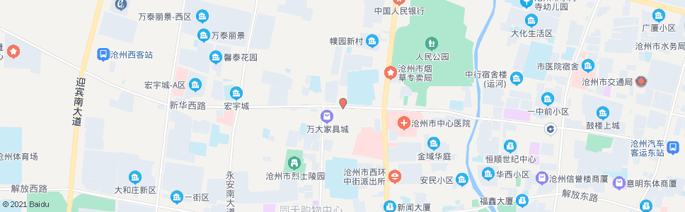 沧州沧州口腔医院_公交站地图_沧州公交_妙搜公交查询2024