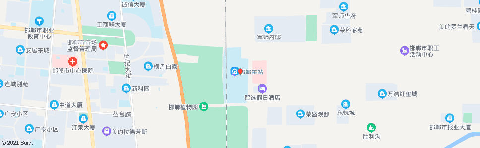 邯郸邯郸饭店_公交站地图_邯郸公交_妙搜公交查询2024