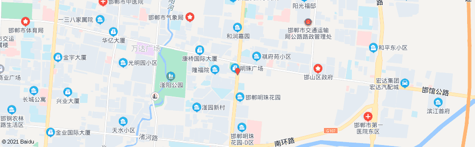 邯郸滏东大街陵园路口_公交站地图_邯郸公交_妙搜公交查询2024