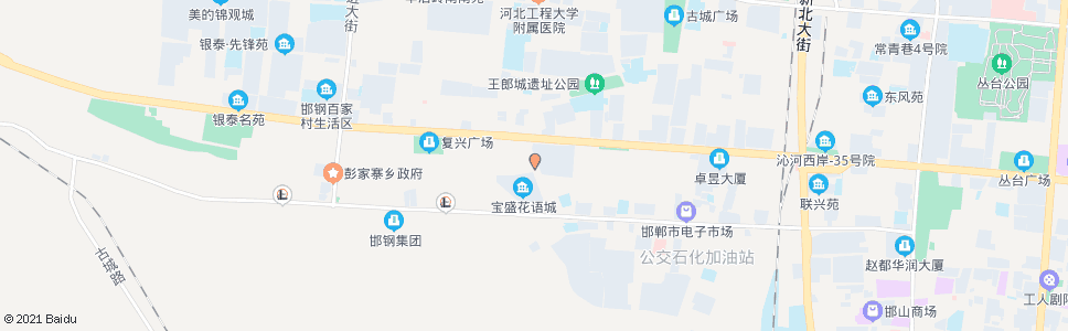 邯郸建设大街人民路口_公交站地图_邯郸公交_妙搜公交查询2024