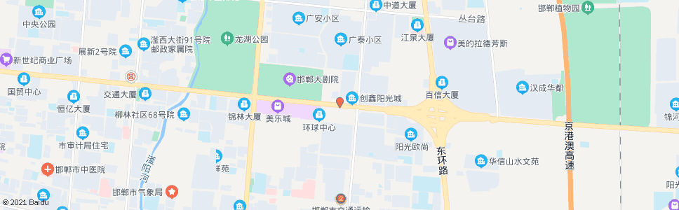 邯郸东柳林大街和平路口_公交站地图_邯郸公交_妙搜公交查询2024