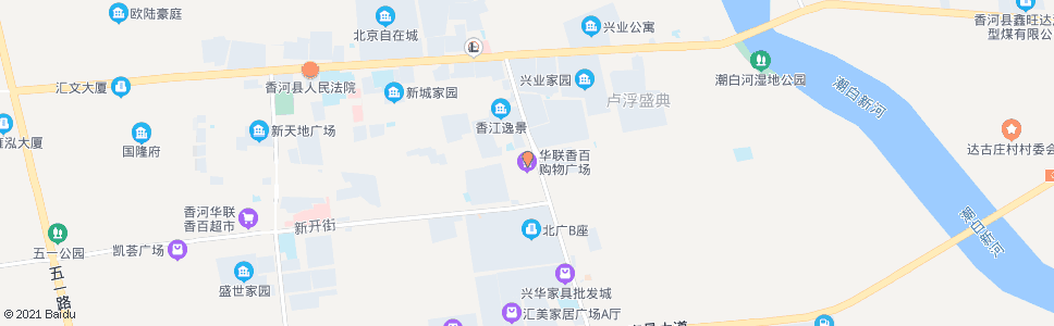 廊坊华联香百超市_公交站地图_廊坊公交_妙搜公交查询2024