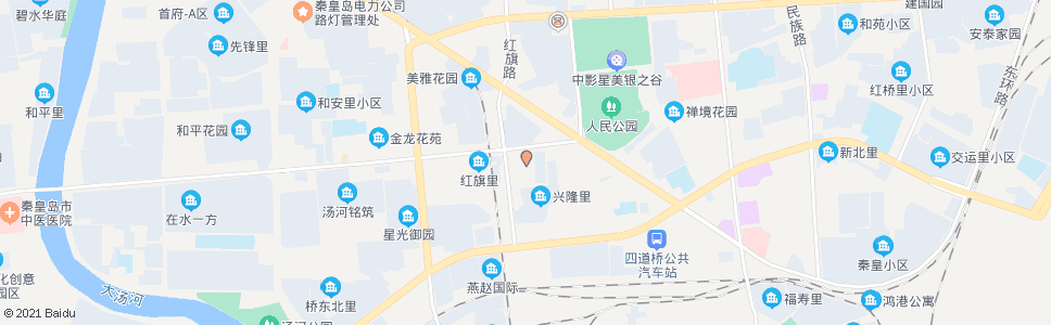 秦皇岛第四中学(博维新座标小区)_公交站地图_秦皇岛公交_妙搜公交查询2024