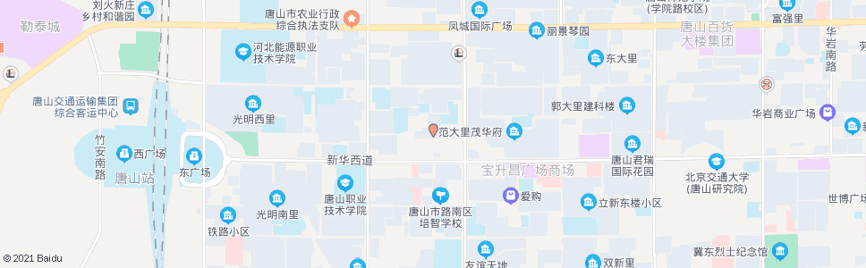 唐山48号小区_公交站地图_唐山公交_妙搜公交查询2024