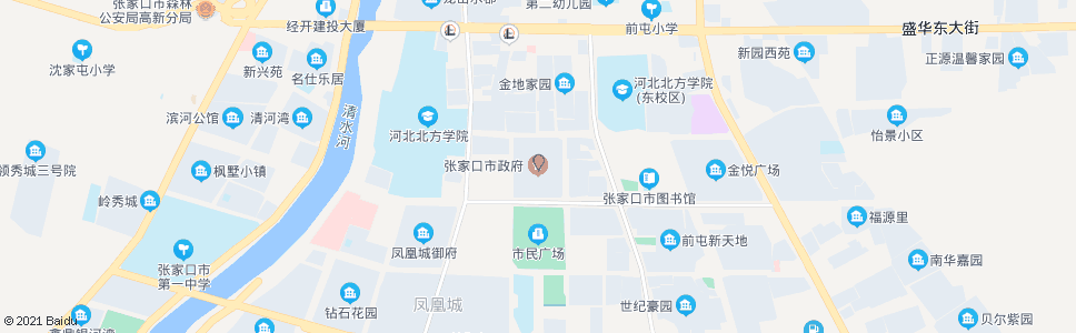 张家口市府西大街_公交站地图_张家口公交_妙搜公交查询2024