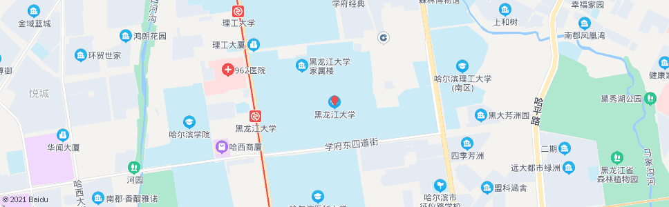 哈尔滨学院路(西侧)_公交站地图_哈尔滨公交_妙搜公交查询2024