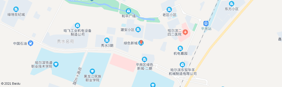 哈尔滨绿色新城_公交站地图_哈尔滨公交_妙搜公交查询2024