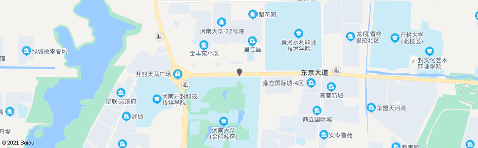 开封河南大学新校区北门_公交站地图_开封公交_妙搜公交查询2024