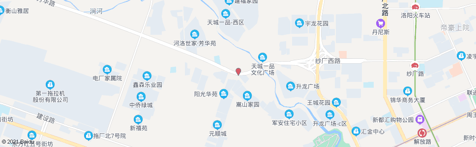 洛阳同乐寨(芳华路嵩山路口)_公交站地图_洛阳公交_妙搜公交查询2024