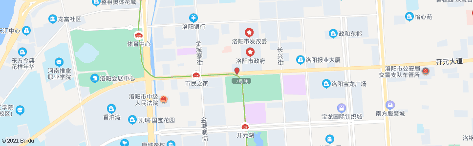 洛阳开元大道市府西街口_公交站地图_洛阳公交_妙搜公交查询2024