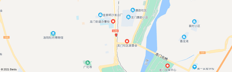 洛阳龙门大道海龙门北桥路口_公交站地图_洛阳公交_妙搜公交查询2024