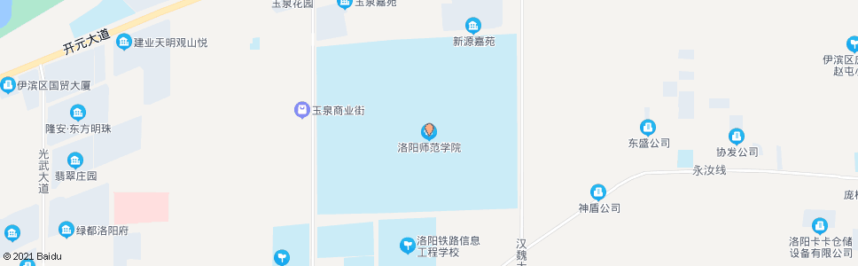 洛阳洛阳师范学院(玉泉街吉庆路口南)_公交站地图_洛阳公交_妙搜公交查询2024