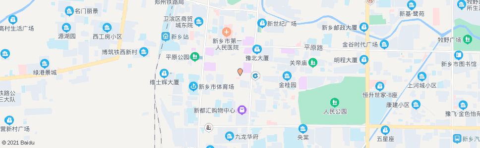 新乡天隆城(人民路口)_公交站地图_新乡公交_妙搜公交查询2024
