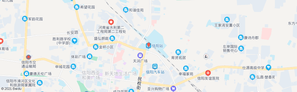 信阳新华市场_公交站地图_信阳公交_妙搜公交查询2024