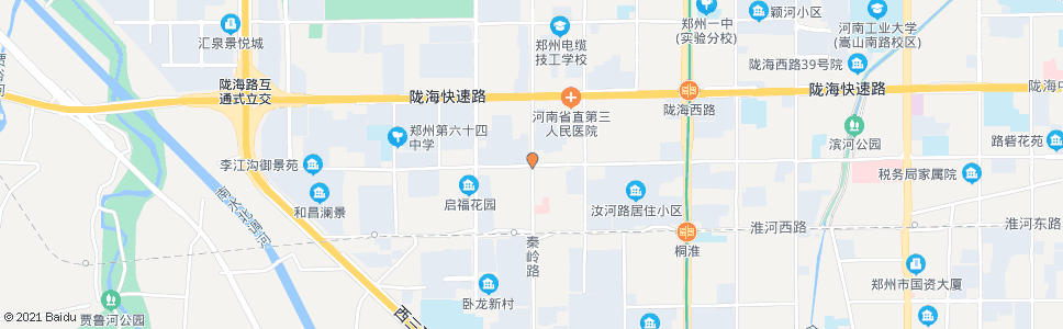 郑州秦岭路汝河路_公交站地图_郑州公交_妙搜公交查询2024