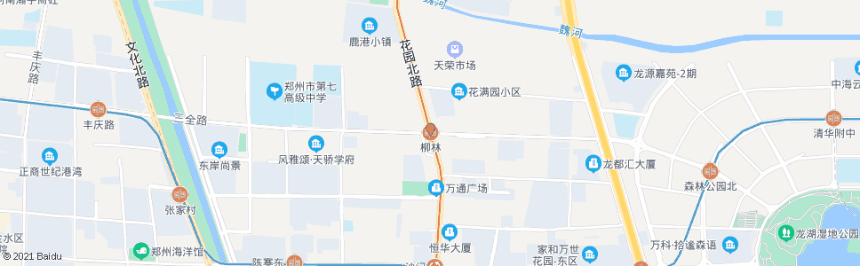 郑州三全路柳林_公交站地图_郑州公交_妙搜公交查询2024