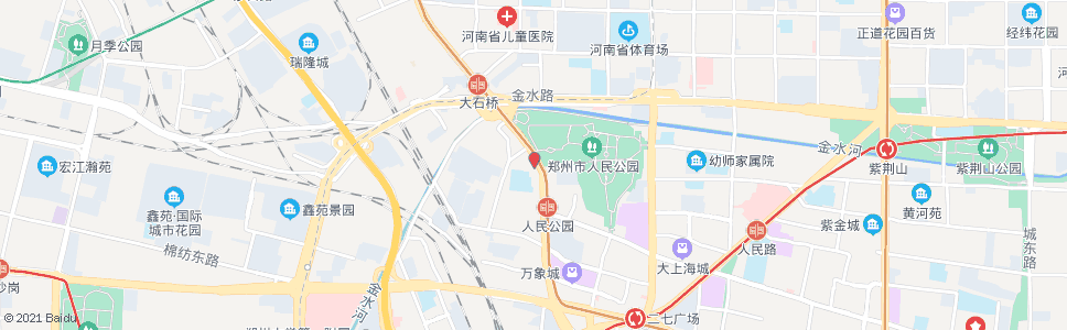 郑州公园西门(市宾馆)_公交站地图_郑州公交_妙搜公交查询2024