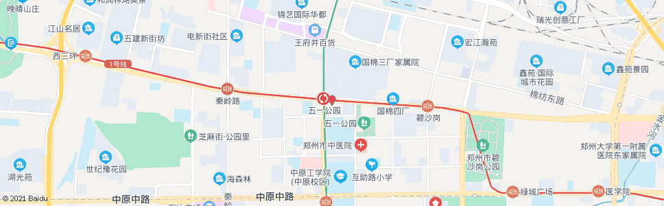 郑州建设路工人路地铁C口_公交站地图_郑州公交_妙搜公交查询2024