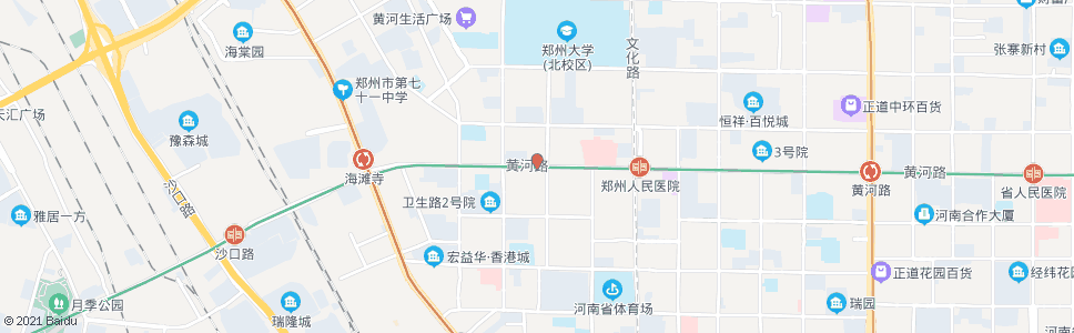 郑州黄河路黄河北街_公交站地图_郑州公交_妙搜公交查询2024