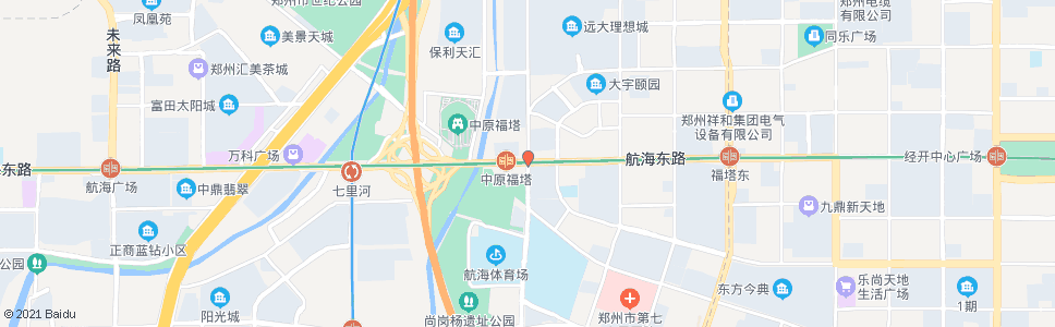 郑州朝凤路航海路_公交站地图_郑州公交_妙搜公交查询2024