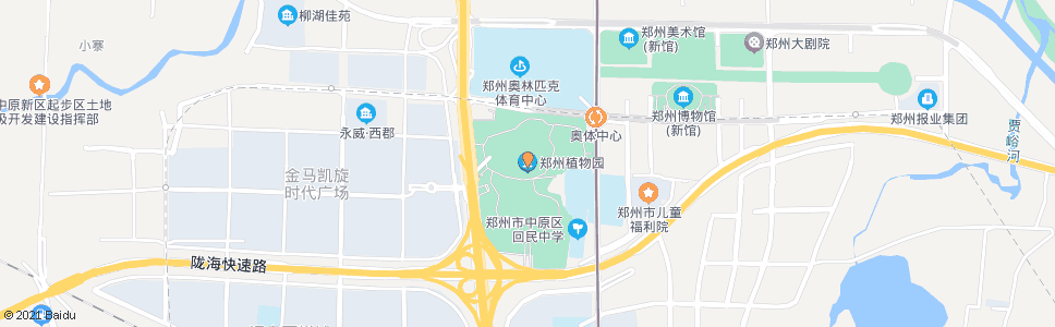郑州郑州植物园_公交站地图_郑州公交_妙搜公交查询2024