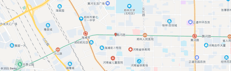 郑州东三街黄河路_公交站地图_郑州公交_妙搜公交查询2024
