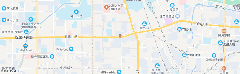 郑州陇海路庆丰街站_公交站地图_郑州公交_妙搜公交查询2024