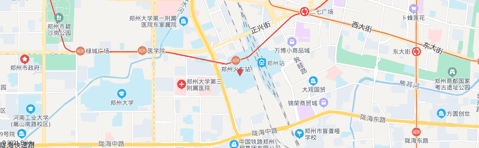 郑州西广场_公交站地图_郑州公交_妙搜公交查询2024