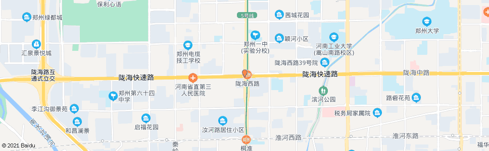 郑州陇海路桐柏路_公交站地图_郑州公交_妙搜公交查询2024