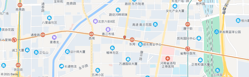 郑州商都路东周村(郑东商业中心)_公交站地图_郑州公交_妙搜公交查询2024