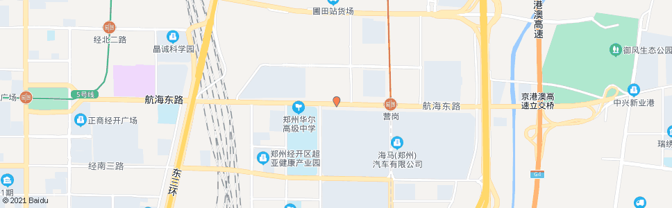 郑州航海路第十五大街_公交站地图_郑州公交_妙搜公交查询2024