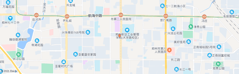 郑州汉江路大学路_公交站地图_郑州公交_妙搜公交查询2024