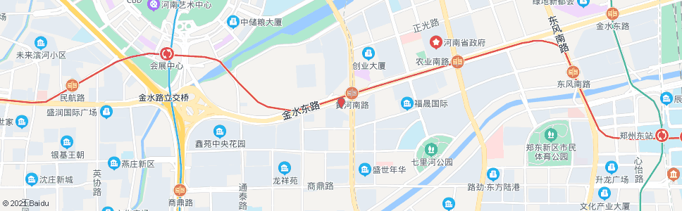 郑州黄河南路金水东路地铁C口_公交站地图_郑州公交_妙搜公交查询2024