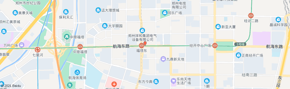 郑州经开第三大街航海路(惠安手外医院)_公交站地图_郑州公交_妙搜公交查询2024