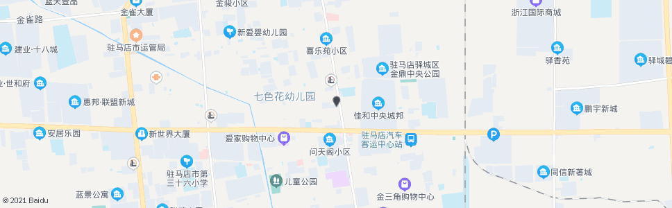 驻马店北岗楼_公交站地图_驻马店公交_妙搜公交查询2024