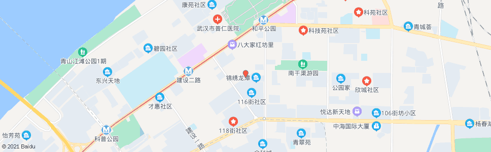 武汉朝阳街116街_公交站地图_武汉公交_妙搜公交查询2024
