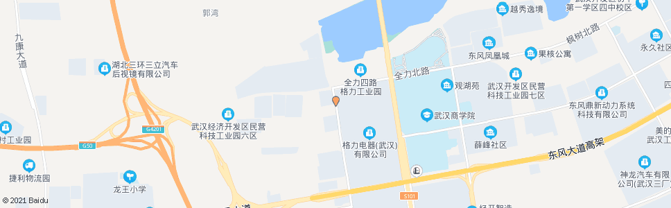 武汉全力四路全力北路_公交站地图_武汉公交_妙搜公交查询2024