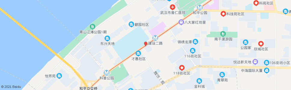 武汉和平大道建二_公交站地图_武汉公交_妙搜公交查询2024