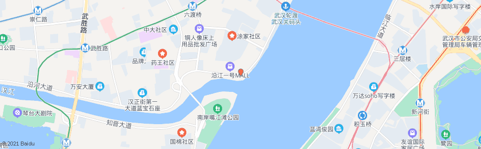 武汉沿河大道龙王庙_公交站地图_武汉公交_妙搜公交查询2024