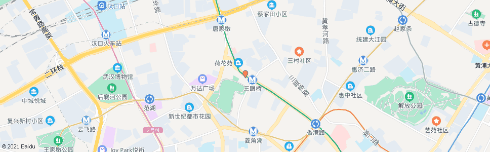 武汉香港路地铁三眼桥北路站_公交站地图_武汉公交_妙搜公交查询2024