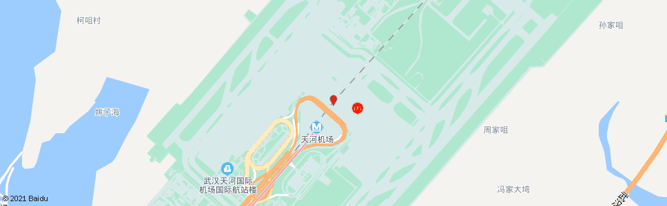 武汉机场T2航站楼_公交站地图_武汉公交_妙搜公交查询2024