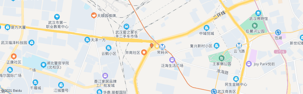 武汉汉西路常码头_公交站地图_武汉公交_妙搜公交查询2024