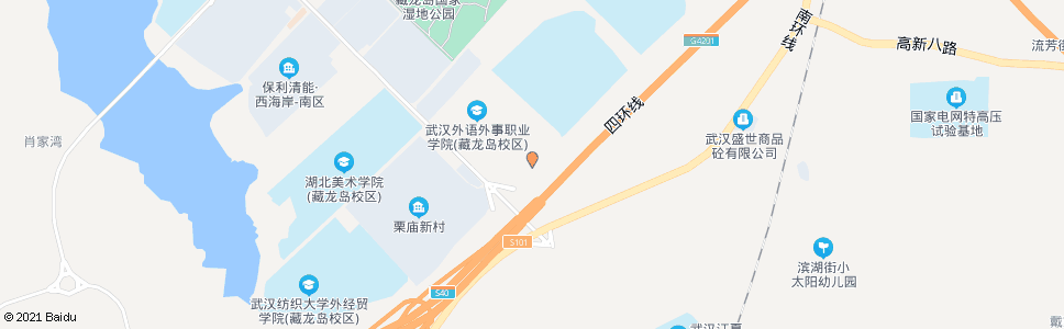 武汉环岛路栗庙小学_公交站地图_武汉公交_妙搜公交查询2024